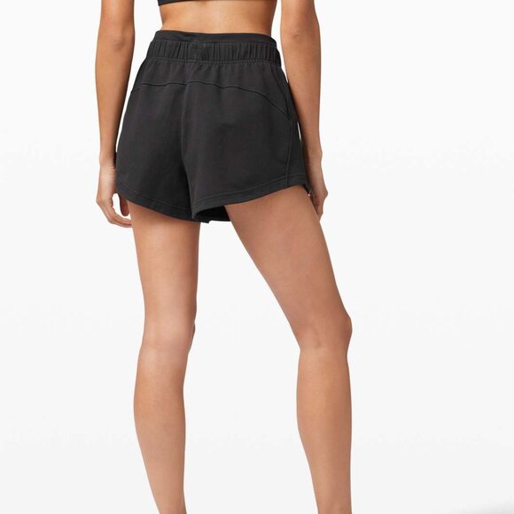 Lululemon Inner Glow Short 3" *Terry Black‎ Size 2 - Picture 2 of 5